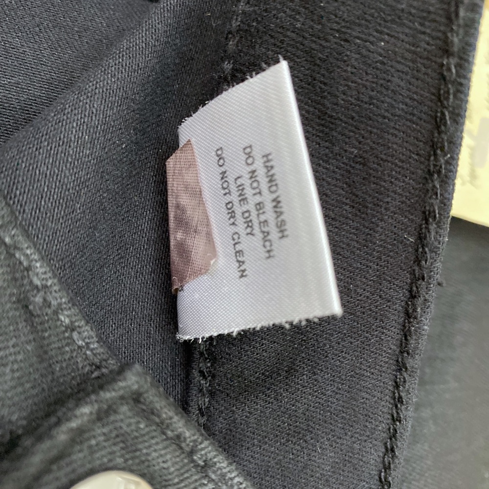 Henry and belle super skinny ankle coated black jeans zip detail - Picture 6 of 8